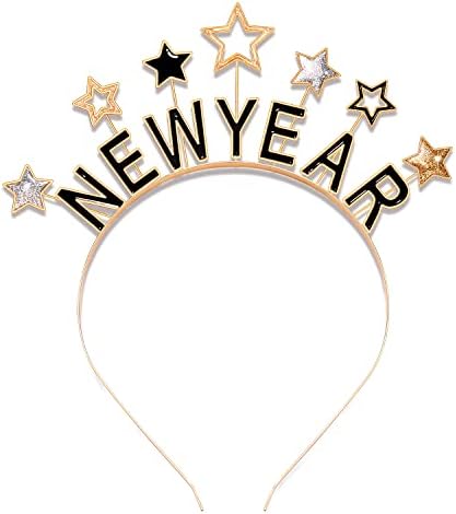 PHALIN Happy New Year Headbands za žene, Silvestrovo šešir Star Hairbands novogodišnje potrepštine Holiday Gifts