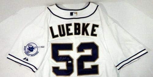 2013 San Diego Padres Cory Luebke 52 Izdana igra potpisana bijeli dres SDP0908 - Igra Polovni MLB dresovi
