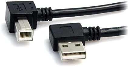 StarTech.com 91cm / 91cm a Pravi ugao do B pravi ugao USB kabl-0.91 m pravi ugao USB 2.0-1x USB a 1x USB B-Crna