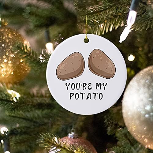 Unique You're my krompir božićno drvo Ornament slatko povrće keramička uspomena parovi prijateljstvo