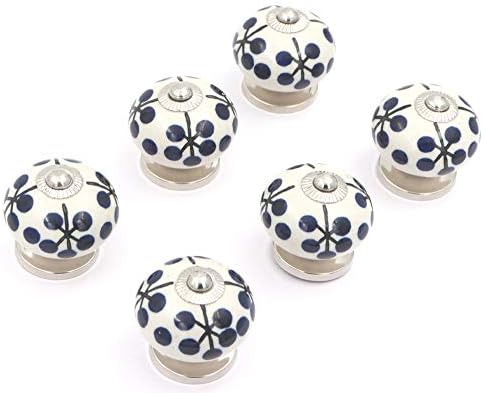THDC Obojena keramička gumba, gumb ormara, dugme za ladicu, dugme za komore, ručno rađena, ručno oslikano, vintage dugme
