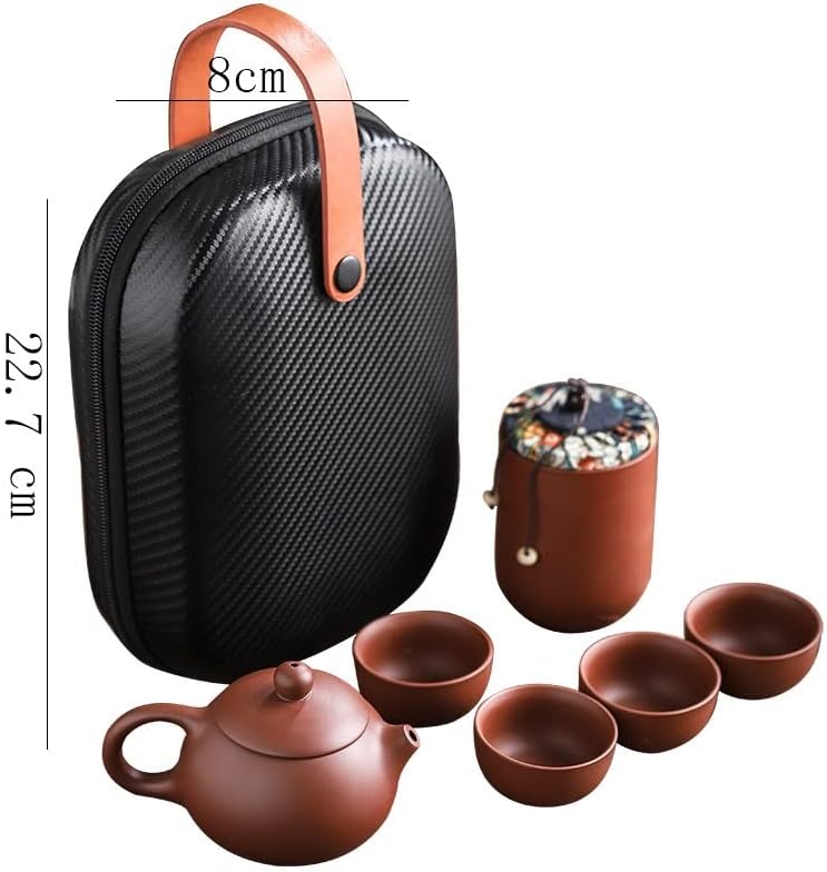 HDRZR ljubičasti pijesak čaj za čaj keramika prijenosni čajnik na otvorenom putovanja gaiwan