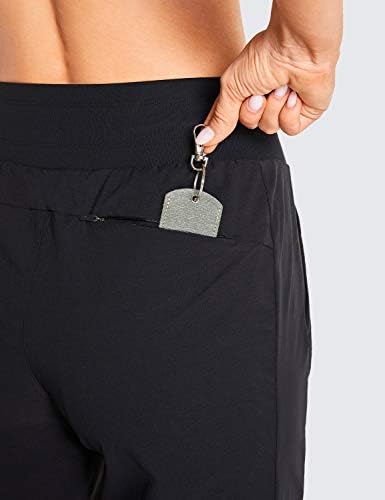 CRZ Yoga Athletic Joggers visokog struka za žene 27.5 - lagani trening Travel Casual hlače za planinarenje na otvorenom s džepovima