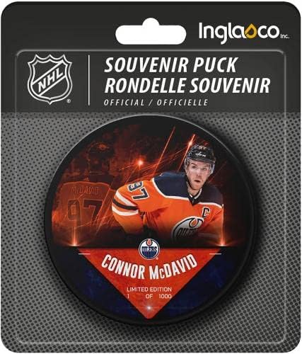 Connor McDavid Edmonton Oilers Unsigned Fanatics Exclusive Player Hockey Puck-ograničeno izdanje 1000-nepotpisani