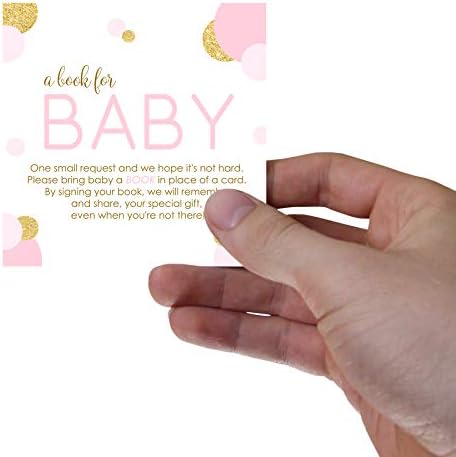 Papirna pametna zabava ružičasta i zlatna beba za bebe Rezerviraj zatraživač kartice Poziv Umetanje