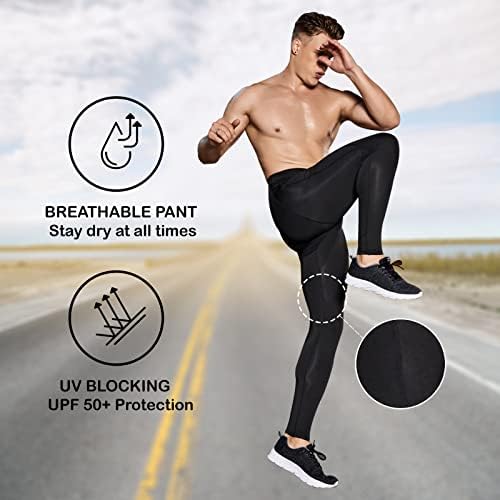 OEBLD kompresijske hlače muškarci UV blokiranje trčanih tajica 1 ili 2 pakovanje teretane joge gamaše za atletski vježbanje