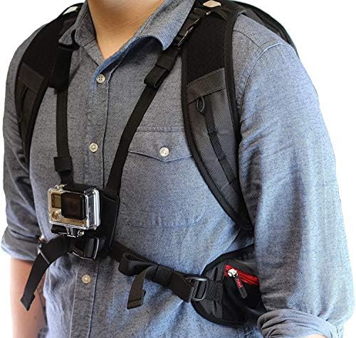 Navitech action backpack i plavi kupac za pohranu sa integriranim remenom prsa - kompatibilan sa Cyextreme Black