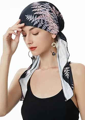 ZLYC Hemo pokrivala za glavu prethodno vezana marama za glavu lagana Turban kapa za žene