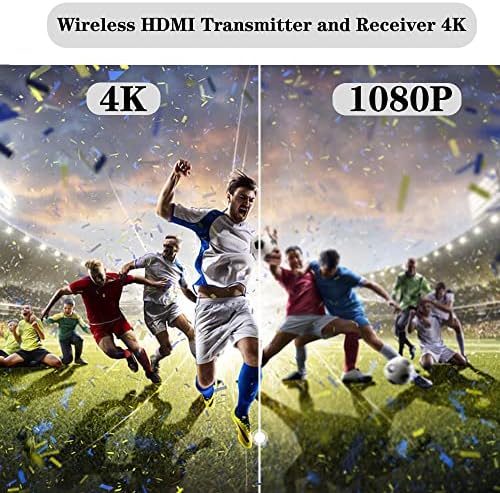 HPDFCU bežični HDMI predajnik i prijemnik, bežični HDMI 4K Extender komplet, HDMI adapter nosač 4K @ 30Hz,