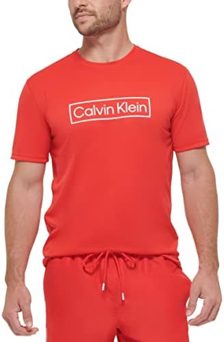 Calvin Klein muški lagani kratki rukav za brzo sušenje 40+ UPF zaštita