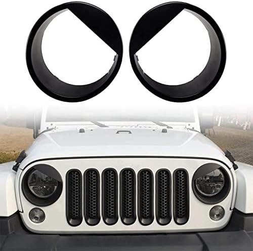 za Jeep dodatna oprema Angry Bird stil farova lampe Cover Ring Trim kompatibilan sa Wrangler JK & neograničen 2007-2018 Mods Decor