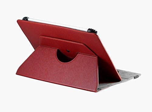 Navitech Crvena Navlaka za futrolu od umjetne kože sa 360 rotacijskim postoljem sa olovkom kompatibilnom sa Sony Xperia Z2 tabletom