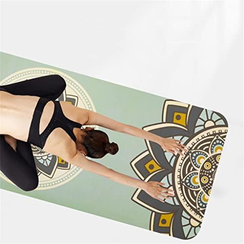 N / A Yoga Mat Gumena Laserska Gravura Sklopiva Vježba Prijenosni Pilates Mat Koji Apsorbira Znoj Meditacija Estetika