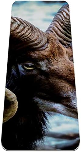 Siebzeh Nature Mammal muflon Sheep Premium Thick Yoga Mat Eco Friendly Rubber Health & amp; fitnes non Slip