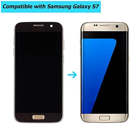 AMOLED LCD kompatibilan sa Samsung Galaxy S7 SM-G930F SM-G930A SM-G930P, SM-G930V SM-G930T SM-G930R SM-G930f SM-G930fd LCD ekran osetljiv na dodir sa okvirom