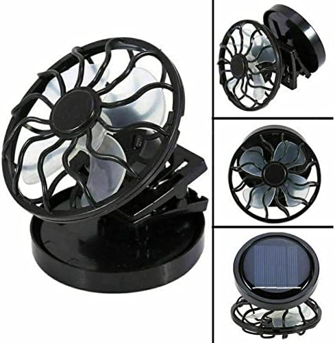 Yhjic 1pcs Prijenosni solarni navijački ventilator za penjanje hladnjaka za ventilatorski kampovi Ljetni ručni kapa ventilator