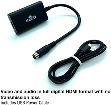 KAICO Sega Saturn 1080p HDMI Adapter-za upotrebu sa Sega Saturnom-podržava S Video izlaz – podržava Pal i NTSC konzole – prekidač omjera za 16:9 ili 4:3