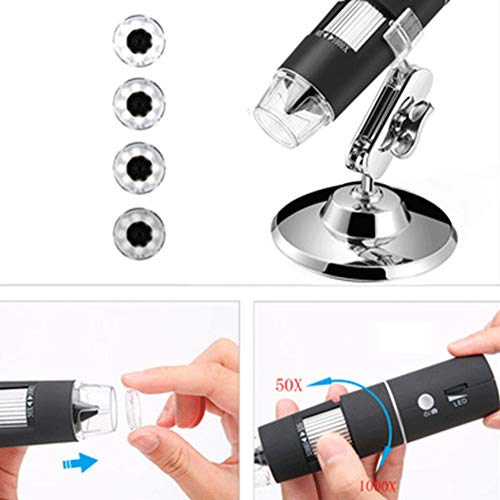Adamas-Beta X4-1600X endoskop za uvećanje, 8 LED USB digitalni mikroskop, mini kamera za kontrolu lampe sa OTG