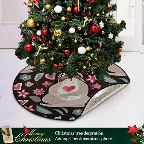 Jiuchuan božićno stablo stalcit prolični vektor slatki crtani lenjosti mat 28,3 inča božićna stablo podlozi upijaju se upijajuća stalka za stalke za podlogu za podlogu za zaštitu od poda