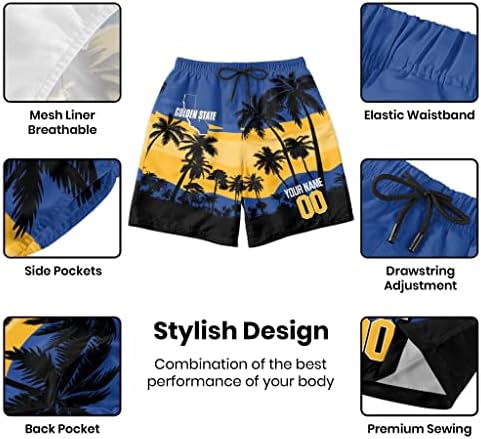 Prilagođeni košarkaški plažni kratke hlače Personalizirani LETSET Swim trunks Dodajte bilo koji naziv i broj ventilatora poklona za muškarce za muškarce