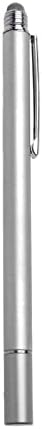 Boxwave Stylus olovka Kompatibilan je s vivo V21 - Dualtip Capacitiv Stylus, vlaknasta vrpca Tip sa vrhom kapacitivne olovke za vivo V21 - Metalno srebro