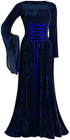 Dress Jesen Zimske rukave Velvet Srednjovjekovna formalna maturalna večernja haljina elegantna haljina