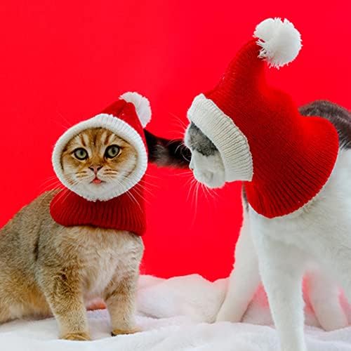 Pas zima božićni ljubimac šešir kućni ljubimac božićni kostim pas božićni outfit ogrtač šešir santa za čuvanje mačaka i malih pasa, povećati svečanu atmosferu