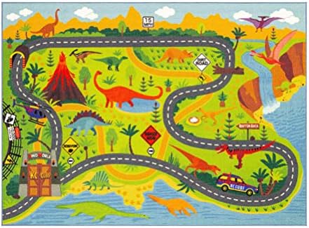 KC Cubs playtime kolekcija dinosaurusa dino Safari Mapa puta edukativno učenje & amp; područje igre tepih tepih