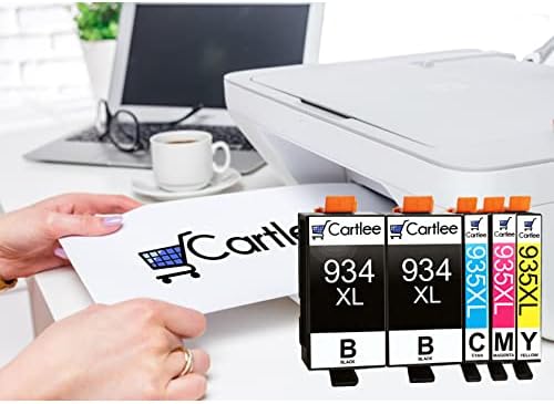 Cartlee 5 paketa kompatibilnih kertridža sa mastilom zamena za HP 934 i 935 934XL 935XL za OfficeJet Pro 6830 6230 6835 6800 6812 6820 6825 6822 inkjet kertridž za štampač Combo 2 Crna 1 po boji