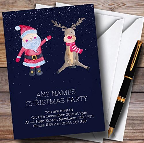 The Card Zoo Santa i Reindeer Personalizirali su Božić / Nove godine / Prazničke pozive