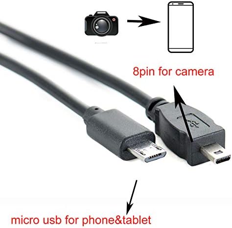 OTG podatkovni kabel za Micro USB pametni telefon na Nikon Camera Coolpix D7100 D5300 D5200 D5100 D3300 D3200 S9500 UC-E16 E17 E17
