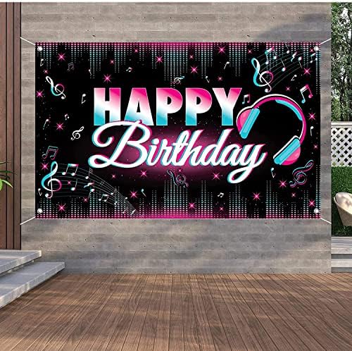Muzika Happy Birthday Party Dekoracije pozadina Tik Tok Birthday Banner muzički Društveni mediji