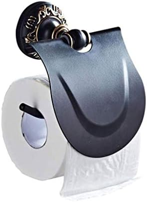 WSZJJ Crni toaletni držači za papir, kupaonica tkiva kutija prostor aluminijski toaletni papir ručnik za ručnik zid