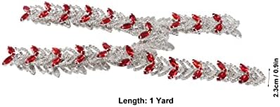 1 dvorište 2.3cm Crystal Chainstone, DIY Crystal Rhinestone Lanac Bling Crystal šivaći obrtni obrtnike za odjeću Vjenčanice Ogrlice