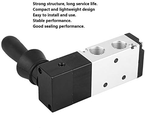 G1 / 8 Priručnički ventil, 5 Port 3 Položaj Pneumatski ventil za ručnu ručnu ventil 0 ~ 0.8MPA,