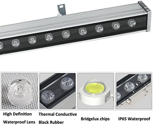 RSN LED 24W linearna traka za lagano zatamnjeno vanjsko zidno pranje IP65 vodootporne 2 godine garancije
