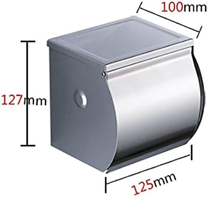 Držač za toalet, držač rola od nehrđajućeg čelika Vodootporan, zatvoren, kutija za tkivo od nehrđajućeg čelika Tkiva Tkiva-B