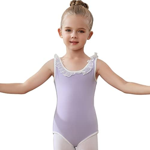 Aoqunfs baletni triko bez rukava za djevojčice djecu baletni ples gimnastički triko plesna
