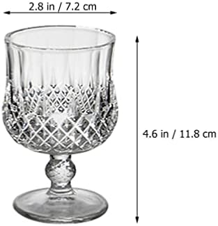 LuxShiny stakleni pauzi za vinske čaše Martini koktel goblet 4pcs kristalno stakleno čaše za piće
