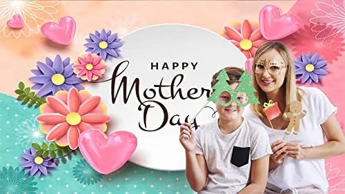 Yynxsy Majčin dan pozadina mama pozadina cvjetna Abeceda slika pozadina dekoracija za zabavu za Majčin