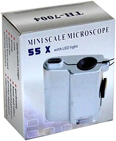 Maksimizirajte: Mini mikroskop velike snage 55X sa ABS kućištem i LED svjetlom