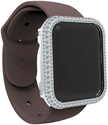 Hjinvigour Luksuzan puni Bling Rhinestone Crystal Diamond ručni ručni otvor metalni legura za bezel okvir Kompatibilna Apple Watch serija 4 5 6 7 8 se poklon za muškarce
