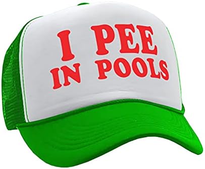 Pišam u bazenima-smešna šala za poklon-starinski retro stil kamiondžija kapa šešir