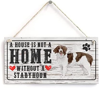 Ljubitelji pasa citirajte znak Bul Terijer kuća nije dom bez psa smiješnog drvenog znaka psa spomen-ploča rustikalni