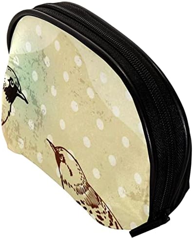 Tbouobt kozmetička torba za žene, šminkerne torbe Sobni toaletni torbica Turistički poklon, retro magnolija ptica