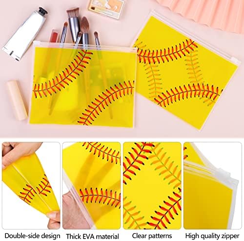 Mimind 70 paketi Softball torbica za šminku Bulk Vodootporne softball kozmetičke torbe Prijenosne