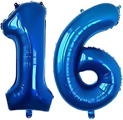 Xlood broj 16 Baloni 32 inčni digitalni balon abeceda 16 rođendan baloni Digit 16 helijum baloni