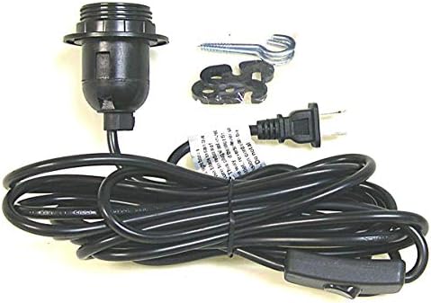 Nacionalni ARTCRAFT® 15-1 / 2 'Crni kabel za viseće privjeske svjetla i lampiona za papir