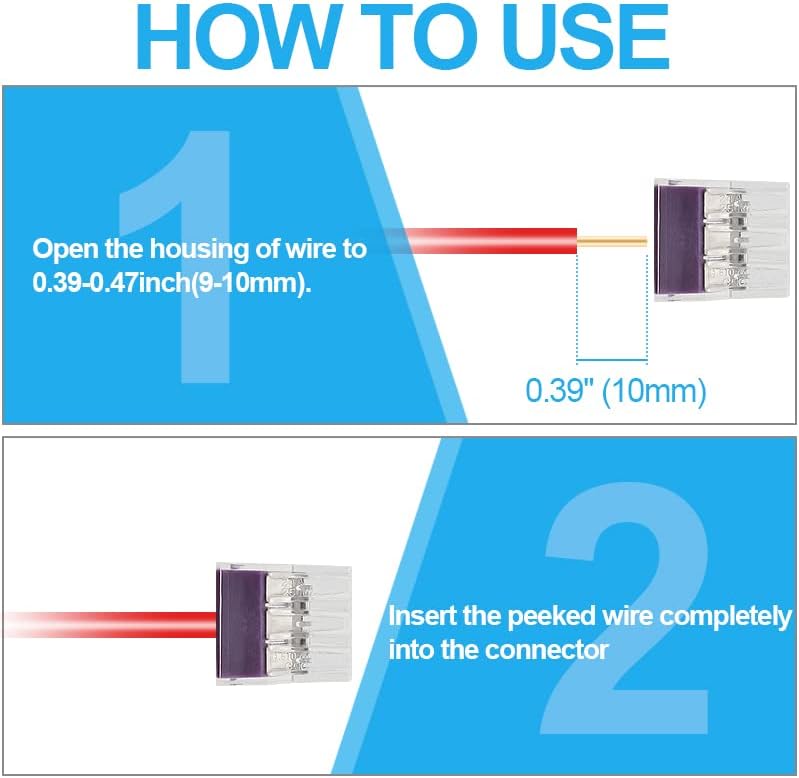 Masendelk 20pcs 6 priključak za električni žica za električnu žicu, PCT-106 Quick priključak Kompaktni žičani