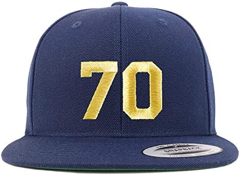 Trendy Prodavnica Odjeće Broj 70 Zlatna Nit Sa Ravnim Novčanicama Snapback Bejzbol Kapa